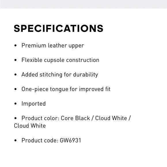 🆕 Adidas Superstar ADV Shoes - Core Black/White/White Sz 20 - Picture 9 of 12